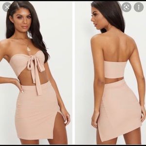 Two piece nude set